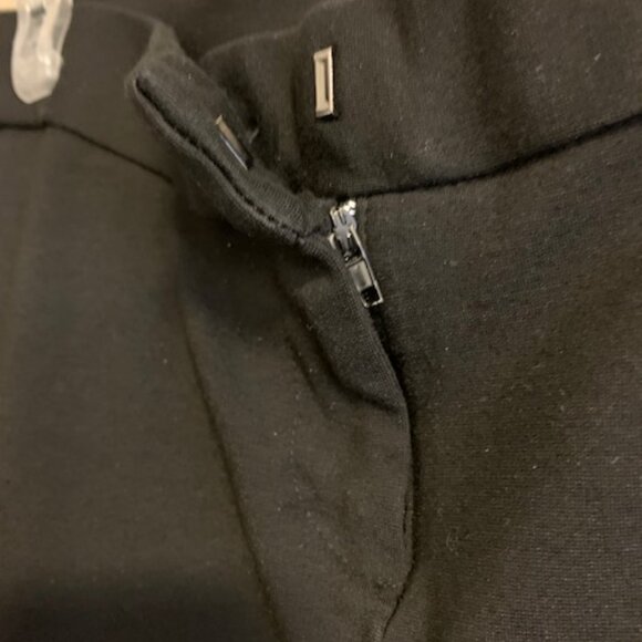 Amanda & Chelsea Size 2 Women's Black Knit Ankle Pants Stretch - Picture 3 of 5